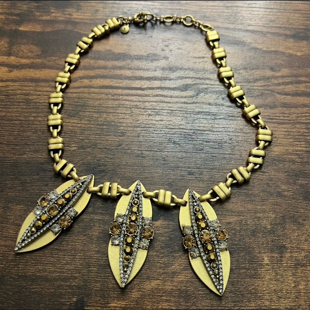 J.Crew Mid-Century Style Art Deco Statement Necklace